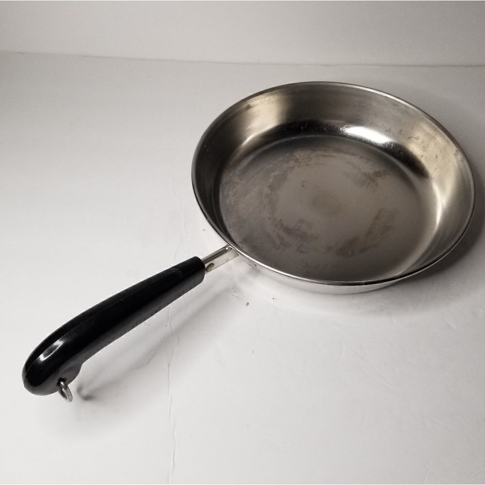 Revere Ware 9 in frying pan USA made stainless steel